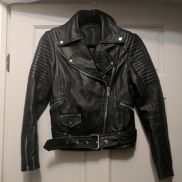 leather moto jacket zara